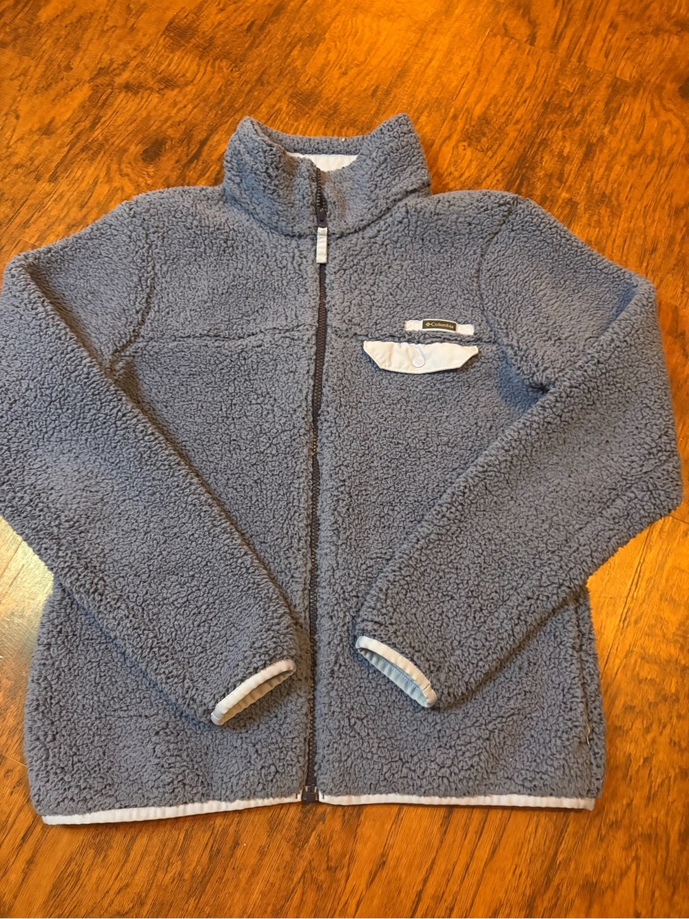 Columbia Gray Sherpa Fleece Jacket